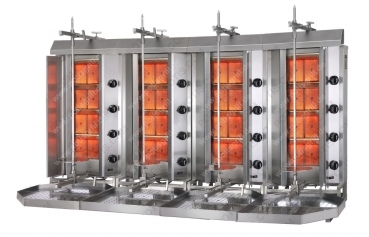 POTIS ORIENT 4x RS MU GD4 Dönergrill Gyrosgrill Döner Ocagi Energiesparend